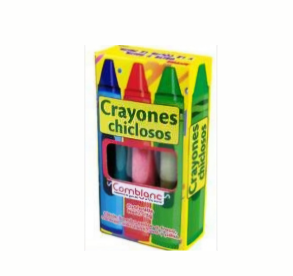 Chicles crayones chiclosos x24 und
