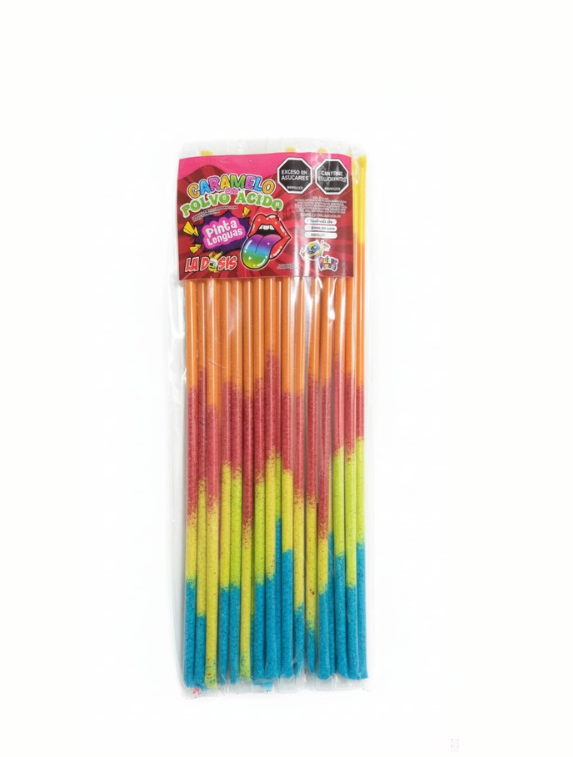 Pitillo largo pinta lenguas x24 und