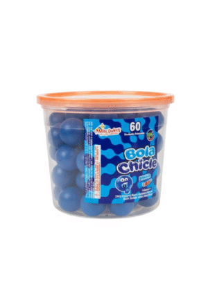 Bola chicle Pinta azul x60 und